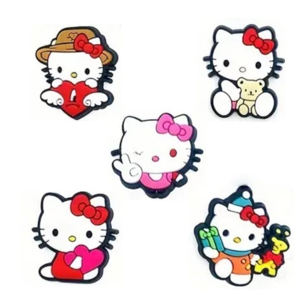 **NEW - 5 pcs** CUTE Sanrio Hello Kitty Shoe Charms for Your Crocs (Asst #1)